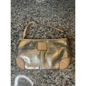 Coach Metallic Wristlet